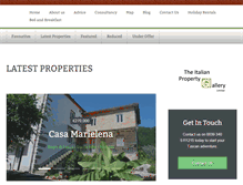 Tablet Screenshot of italianpropertygallery.com